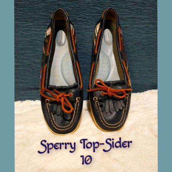 Sperry Top sider slip on leather woman's shoes 10* - Picture 1 of 7